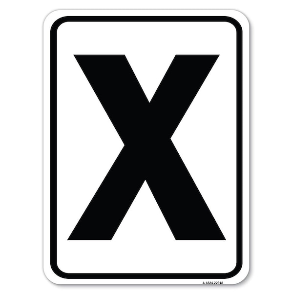 Sign with LetterxHeavy-Gauge Aluminum Rust Proof Parking Sign